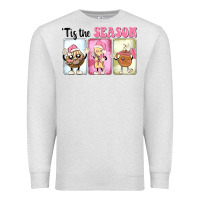 Oatmeal Heather Christmas tis the season Premium Sweatshirt - MaliasSmallBusiness
