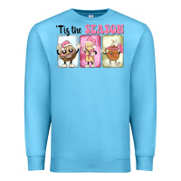 Ocean Blue Christmas tis the season Premium Sweatshirt - MaliasSmallBusiness
