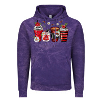 Cloud Purple ladybug coffee cups Vintage Hoodie - Zillion Design Studio