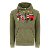 Vintage Olive ladybug coffee cups Vintage Hoodie - Zillion Design Studio