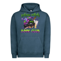 Pigment Midnight Navy Salem witch book club Urban Hoodie - NancyCooperArtShop
