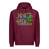 Burgundy 100 days sharfer Premium Hoodie - SublimationCraftShop
