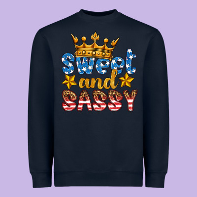 Usa Sweet And Sassy Heavyweight Sweatshirt Designed By Hra Design Shop
