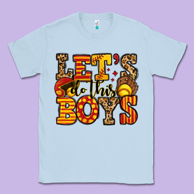 Let's Do This Boys Softball Classic Tee Designed By Jasminsmagicworld