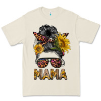 Bone mess bun mama sunflowers Premium Tee - BarkalooDesign