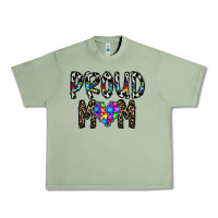 Oil Green proud mom Urban Heavy Tee - CowhideDigitalArt