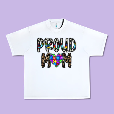 Proud Mom Urban Heavy Tee Designed By Cowhidedigitalart