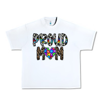 White proud mom Urban Heavy Tee - CowhideDigitalArt