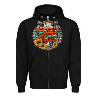 Black stay wild horseshoe Zipper Hoodie - Jasminsmagicworld