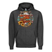 Charcoal Heather stay wild horseshoe Zipper Hoodie - Jasminsmagicworld