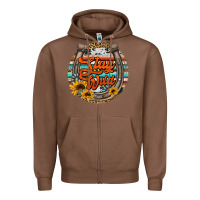 Chestnut stay wild horseshoe Zipper Hoodie - Jasminsmagicworld