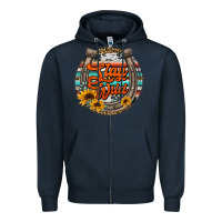 Navy stay wild horseshoe Zipper Hoodie - Jasminsmagicworld