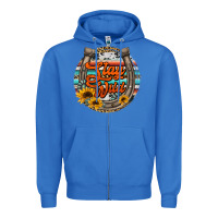 True Royal stay wild horseshoe Zipper Hoodie - Jasminsmagicworld