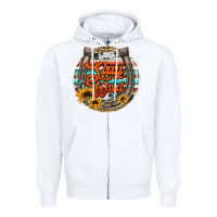 White stay wild horseshoe Zipper Hoodie - Jasminsmagicworld