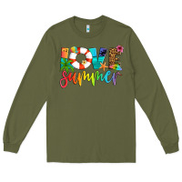 Army Green love summer Long Sleeve Tee - Artiststas