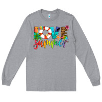 Heather Grey love summer Long Sleeve Tee - Artiststas