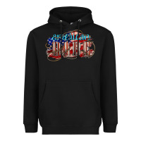 Black American babe Heavyweight Hoodie - NancyCooperArtShop