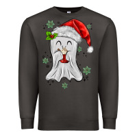 Smoke merry christmas ghost Premium Sweatshirt - MaliasSmallBusiness
