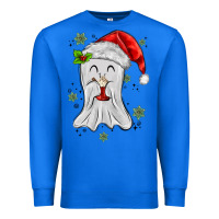True Royal merry christmas ghost Premium Sweatshirt - MaliasSmallBusiness
