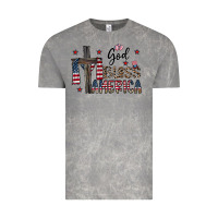 Cloud Rock god bless america Vintage Tee - CowhideDigitalArt