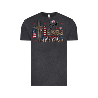 Vintage Black god bless america Vintage Tee - CowhideDigitalArt
