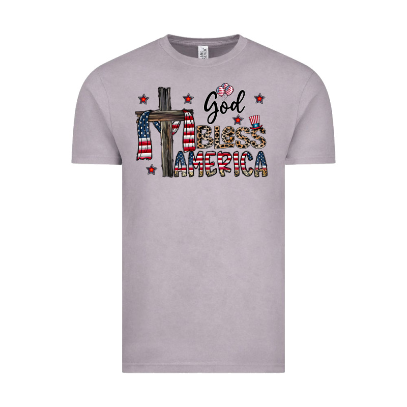 God Bless America Vintage Tee by CowhideDigitalArt | Teevron