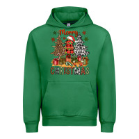 Emerald Merry Christmas with western trees Urban Hoodie - NancyCooperArtShop