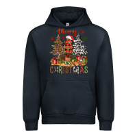 Navy Merry Christmas with western trees Urban Hoodie - NancyCooperArtShop