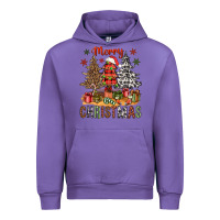 Tulip Merry Christmas with western trees Urban Hoodie - NancyCooperArtShop