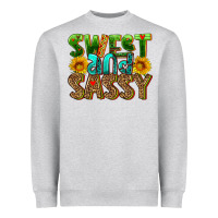Heather Grey sweet and sassy Heavyweight Sweatshirt - HRA Design Shop