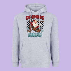 Dashing Through The Snow Heavyweight Hoodie Designed By Maliassmallbusiness