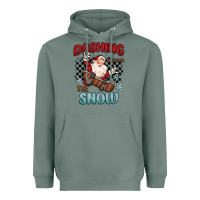 Sage dashing through the snow Heavyweight Hoodie - MaliasSmallBusiness
