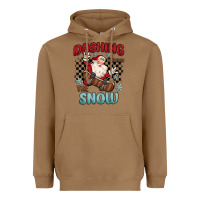 Toasted Coconut dashing through the snow Heavyweight Hoodie - MaliasSmallBusiness