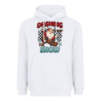 White dashing through the snow Heavyweight Hoodie - MaliasSmallBusiness
