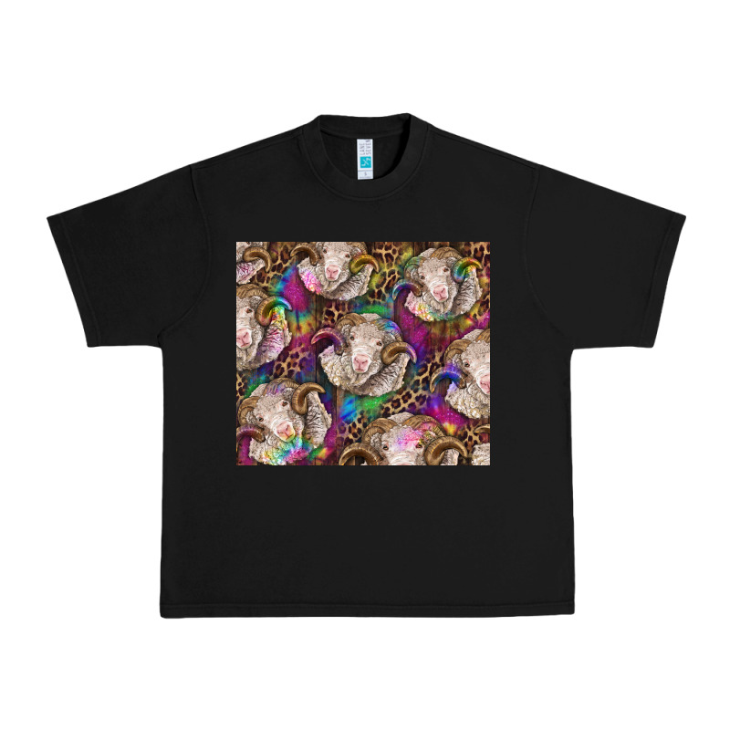 Merino Ram Tie Dye Tumbler Urban Heavy Tee by BarkalooDesign | Teevron