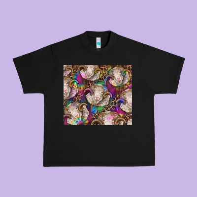 Merino Ram Tie Dye Tumbler Urban Heavy Tee Designed By Barkaloodesign
