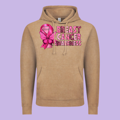 Breast Cancer Awareness With Coffee Cup Vintage Hoodie Designed By Texasbilliewilder