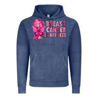 Vintage Denim Breast Cancer Awareness with Coffee Cup Vintage Hoodie - texasbilliewilder