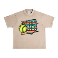French Oak softball life Urban Heavy Tee - CowhideDigitalArt