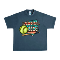Midnight Navy softball life Urban Heavy Tee - CowhideDigitalArt