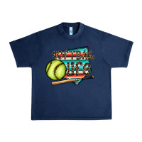 Navy softball life Urban Heavy Tee - CowhideDigitalArt