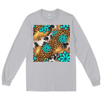 Moon Dust western turquoise gemstone seamless pattern Long Sleeve Tee - BundleAndBundleShop
