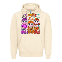 Happy Hallothanksmas Unicorns Zipper Hoodie | Teevron