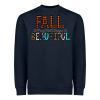 Navy Fall Is Proof That Change Is Beautiful Heavyweight Sweatshirt - CowhideDigitalArt