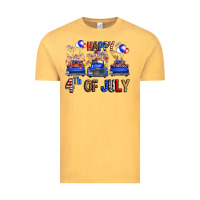 Vintage Mustard western hello fourth of july trucks Vintage Tee - FaDigitalArtStudio