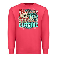 Cardinal baby its cold outside skeleton Premium Sweatshirt - MaliasSmallBusiness