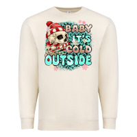 Sandshell baby its cold outside skeleton Premium Sweatshirt - MaliasSmallBusiness