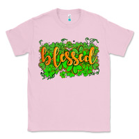 Bubblegum Pink blessed with  shamrocks Classic Tee - AdoDesignShop