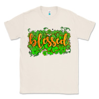 Natural blessed with  shamrocks Classic Tee - AdoDesignShop