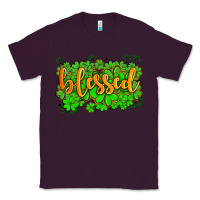 Plum blessed with  shamrocks Classic Tee - AdoDesignShop